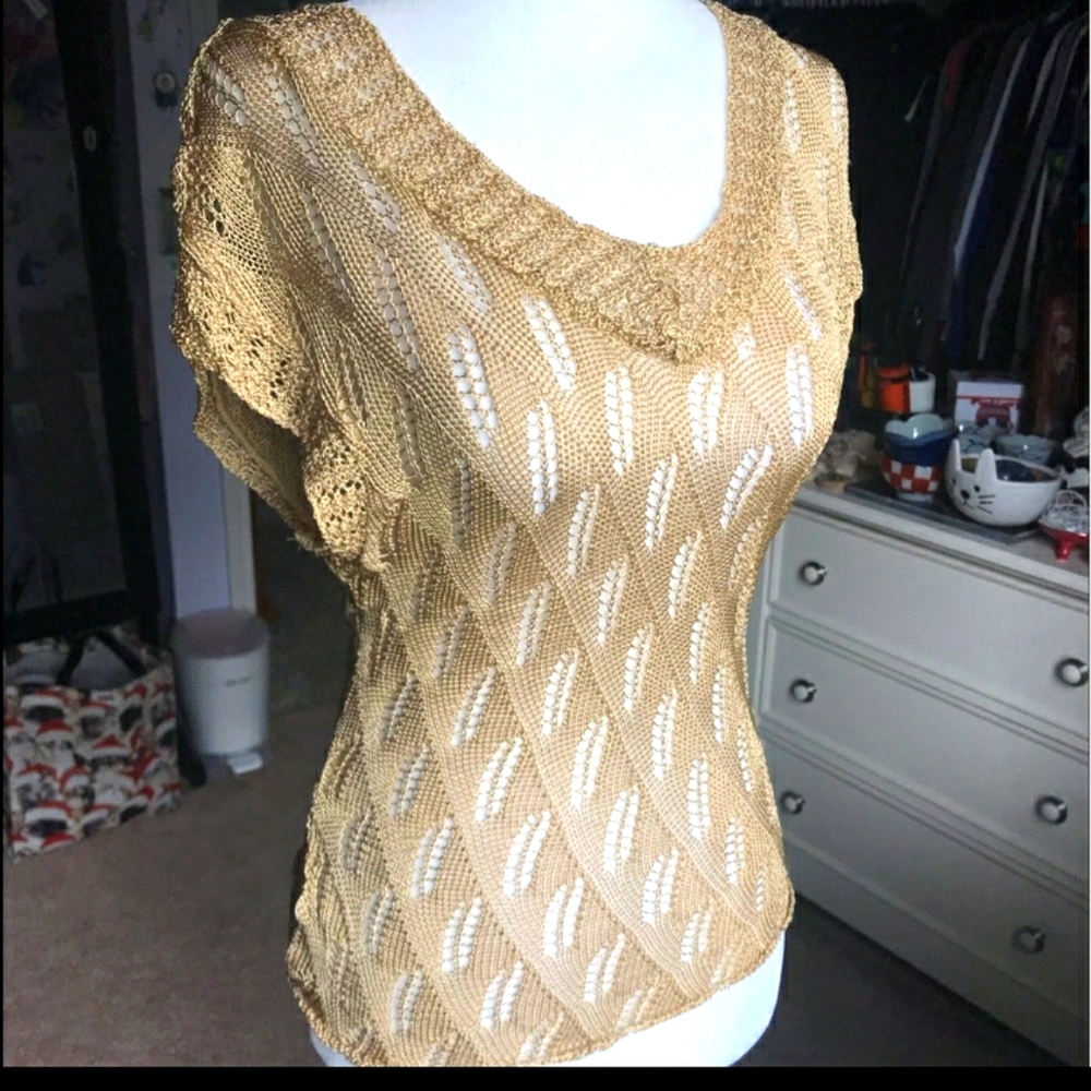 Beautiful light golden beige shirt.